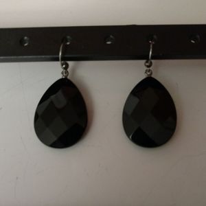 Jay King Black Spinel earrings